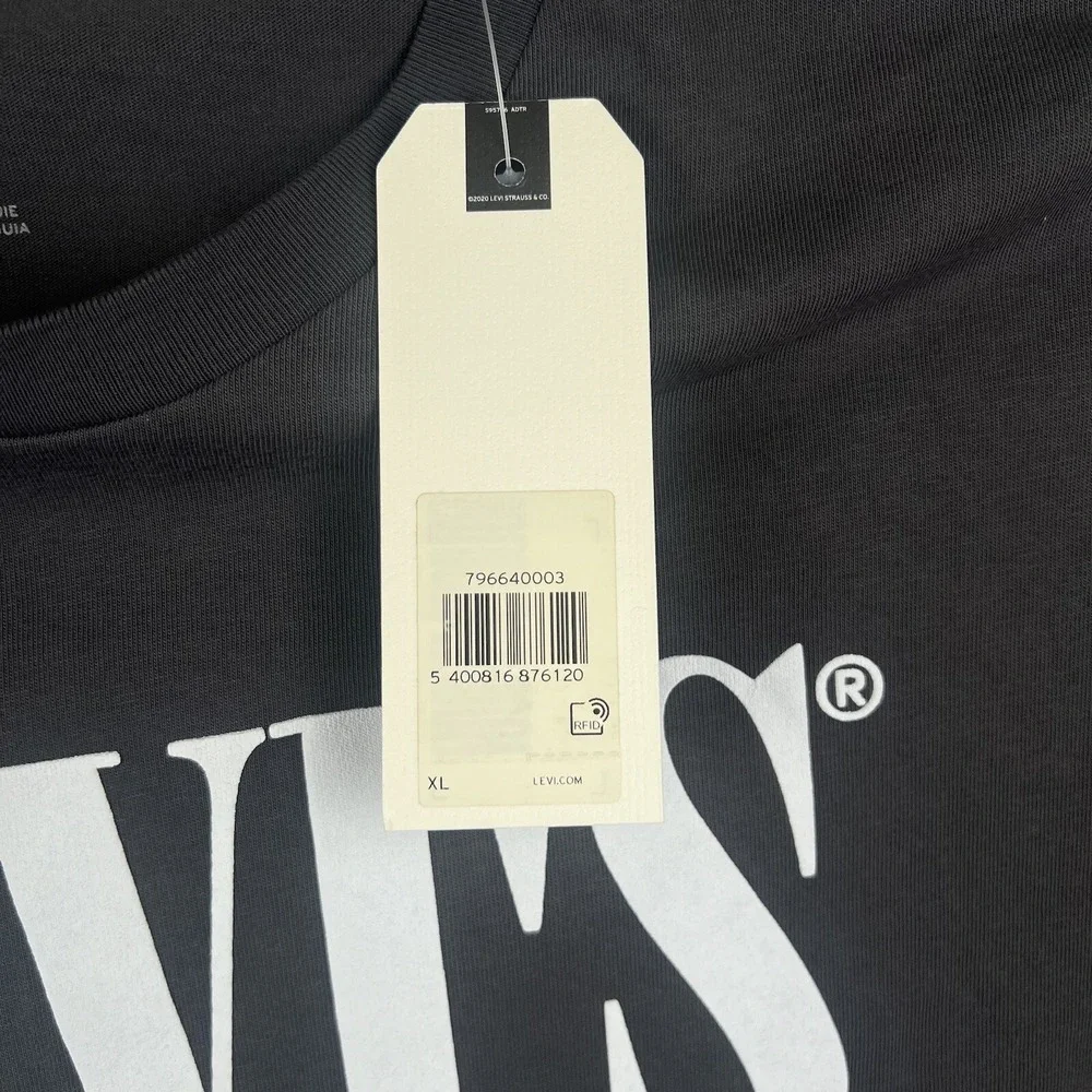 Levi's Shirt Mens XL Gray Long‎ Sleeve Relaxed Fit Graphic Logo NWT​